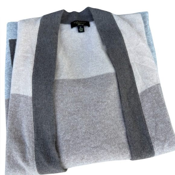 Charter Club women’s luxury open front cardigan cashmere sweater size medium. - Picture 1 of 7